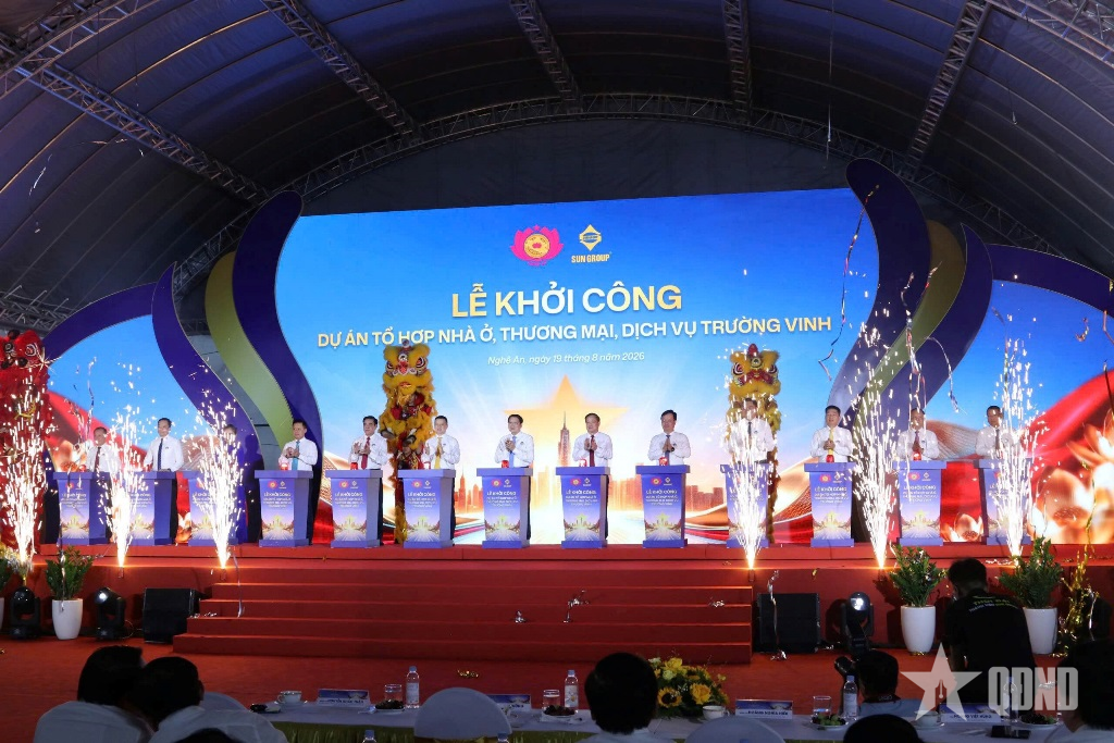Nghệ An: Khởi công công trình chào mừng kỷ niệm 81 năm Cách mạng Tháng Tám và Quốc khánh 2-9